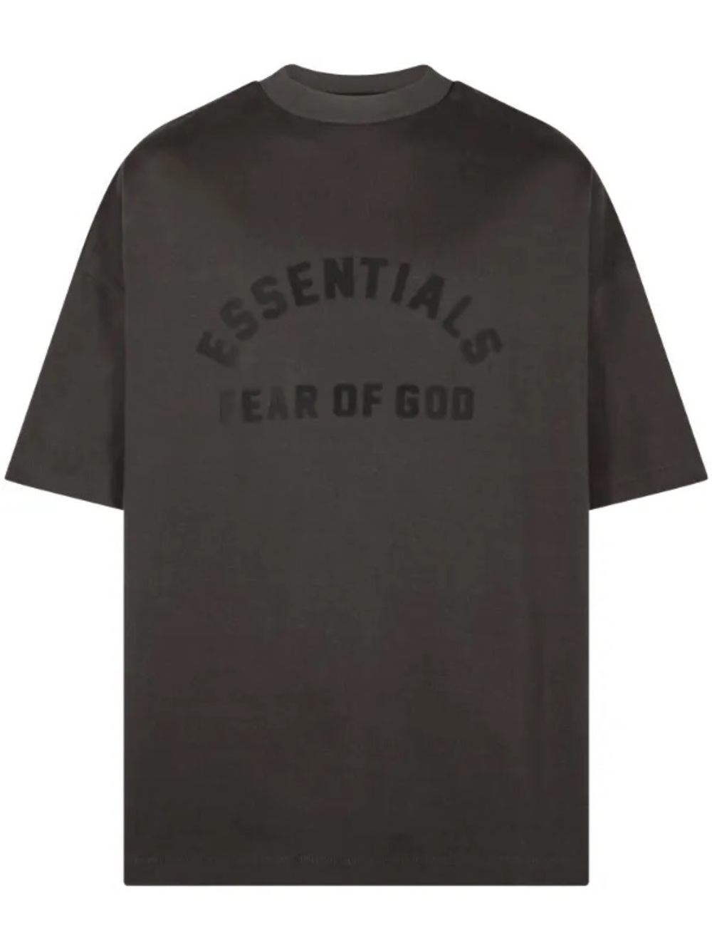 ESSENTIALS Fear of God mock neck tee in black- size medium